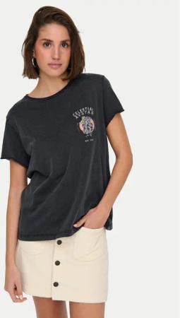ONLY T-Shirt Lucy 15336965 Grau Regular Fit