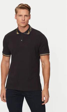 Versace Jeans Couture Poloshirt 77GAGT06 Schwarz Regular Fit