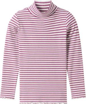 TOM TAILOR Mädchen Gestreiftes Langarmshirt mit Bio-Baumwolle, blau, Gestreift, Gr. 104/110