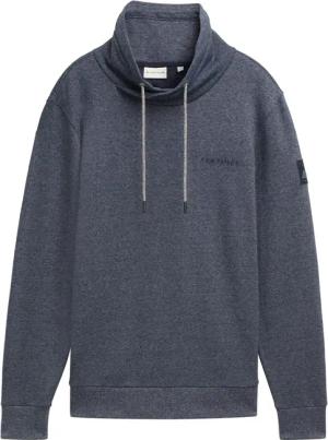 TOM TAILOR Herren Sweatshirt mit Logo-Details, blau, Meliert, Gr. XXL