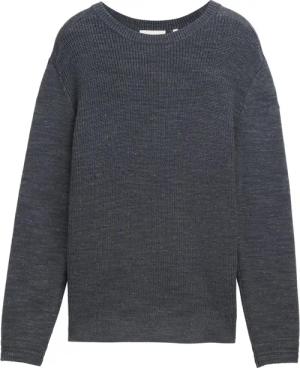 TOM TAILOR Herren Strickpullover mit Wollanteil, blau, Meliert, Gr. XL
