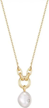 Ania Haie Kette mit Anhänger ANIA HAIE N043-03G Pearl Power Damen Halskette, verstellbar