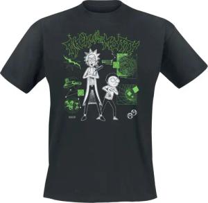 Rick And Morty T-Shirt - Rick and Morty LAB - S bis XXL - für Männer - Größe XXL - schwarz  - Lizenzierter Fanartikel