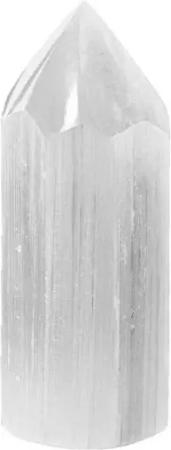 NKlaus Edelstein Selenit Spitze 9x3 cm – Schutz- & Energiestein, Meditation