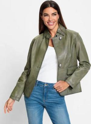 heine Blusenblazer Lederblazer