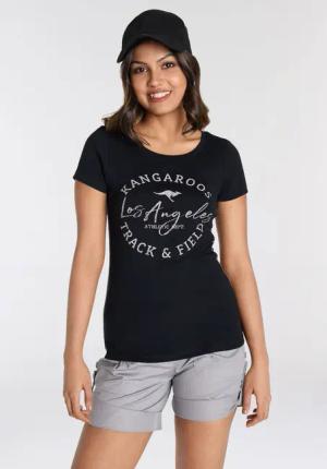 KangaROOS Print-Shirt, sehr figurbetonter Schnitt, Print, Rundhalsausschnitt