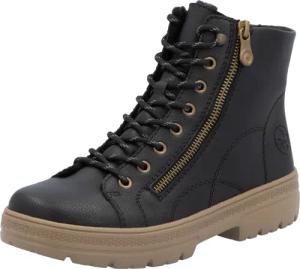 Rieker Winterboots, Schnürboots, Stiefelette, mit Reißverschluss außen