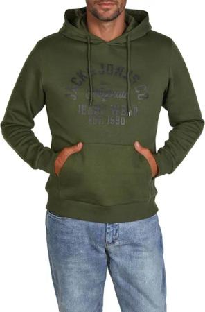 JACK & JONES Hoodie Herren Regular Fit JJEADRIAN