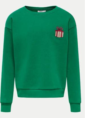 Kids ONLY Sweatshirt Yda Xmas 15280285 Grün Regular Fit