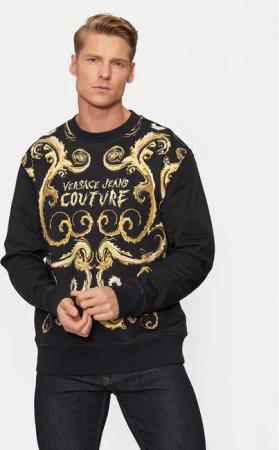 Versace Jeans Couture Sweatshirt 77GAI3RB Schwarz Regular Fit
