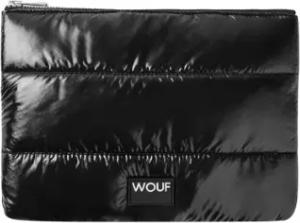 Wouf Quilted Collection Large Pouch Bag Black Glossy