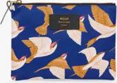 Wouf Accessories Large Pouch Bag Recycled Collection Blue Birds