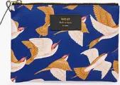 Wouf Accessories XL Pouch Bag Blue Birds