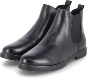 Tamaris Chelsea Boots für Damen - Gr. 39 - schwarz - Glattleder
