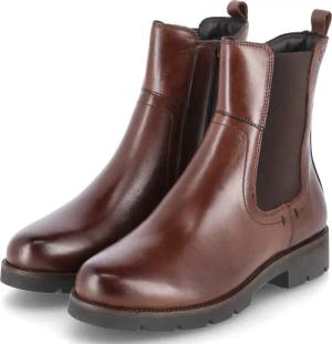Tamaris Chelsea Boots für Damen - Gr. 38 - braun - Leder & Textil