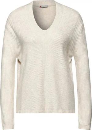 STREET ONE Strickpullover STREET ONE / Da.Strick / LTD QR_v-neck basic sweater st