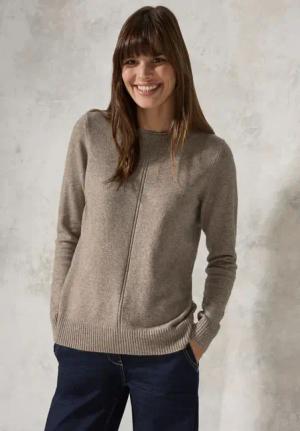 Cecil Damen Kuscheliger Pullover in Braun, Gr: XXL