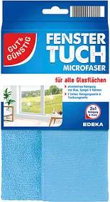 GUT&GÜNSTIG Fenstertuch Mikrofaser 60 °C waschbar, 1 St.