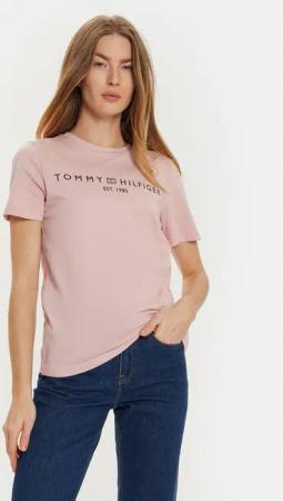 Tommy Hilfiger T-Shirt WW0WW40276 Rosa Regular Fit