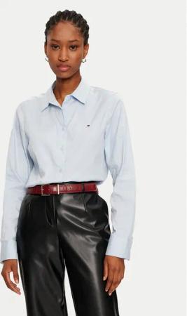Tommy Hilfiger Hemd WW0WW44084 Himmelblau Regular Fit