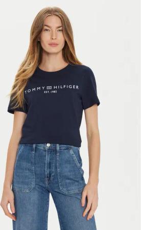 Tommy Hilfiger T-Shirt WW0WW40276 Dunkelblau Regular Fit