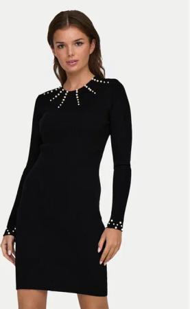 ONLY Strickkleid Ida 15334548 Schwarz Slim Fit
