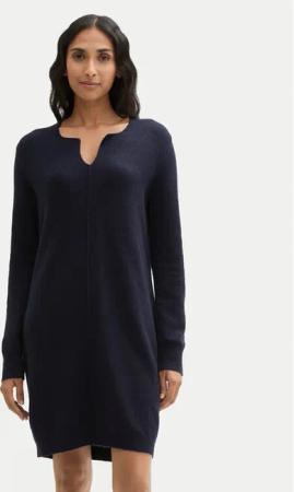 Tom Tailor Strickkleid 1044536 Dunkelblau Regular Fit