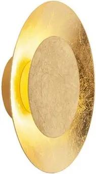Qazqa Deckenleuchte Sun, LED fest integriert, (nicht austauschbare) LED, Gold/Messing, Modern, Stahl, 1-flammig