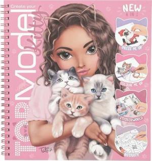 Depesche Malvorlage Create your TOPModel Kitty Malbuch Ausmalbuch Katzen