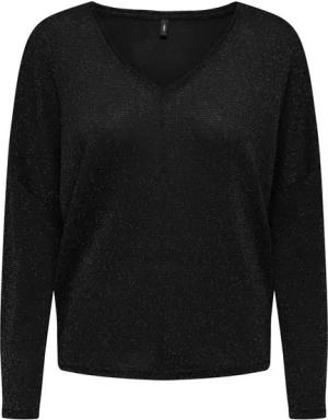 ONLY Blusentop ONLISABEL L/S V-NECK SHINE TOP JRS