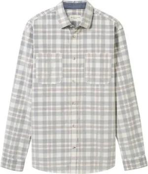 TOM TAILOR Kurzarmshirt Cordhemd mit Karomuster - Regular Fit