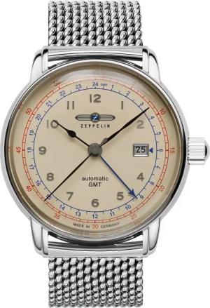 Zeppelin 7668M-5 Los Angeles LZ126 Automatik GMT Herrenuhr 43mm 5ATM