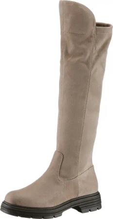 Tamaris Overkneestiefel, Blockabsatz, Langschaftstiefel, Overkneestiefel, vegane Verarbeitung