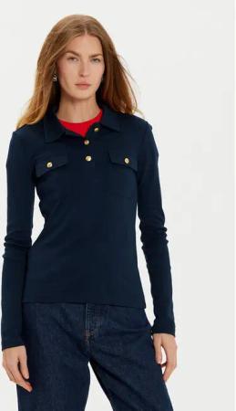 Tommy Hilfiger Poloshirt WW0WW45308 Dunkelblau Slim Fit