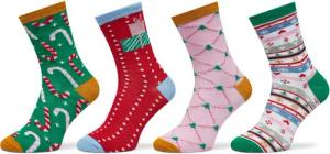 Vero Moda 4er-Set hohe Damensocken 10274034 Bunt