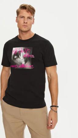 Off-White T-Shirt OMAA027F22JER0141068 Schwarz Regular Fit