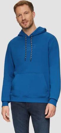 s.Oliver Sweatshirt Hoodie mit Kängurutasche und Stickerei Stickerei