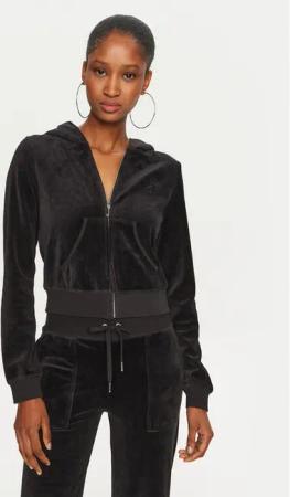 Juicy Couture Sweatshirt Robyn JCSEBJ007 Schwarz Slim Fit