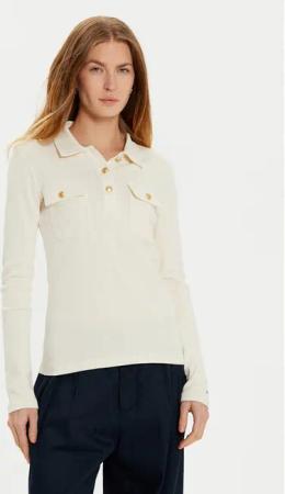 Tommy Hilfiger Poloshirt WW0WW45308 Écru Slim Fit