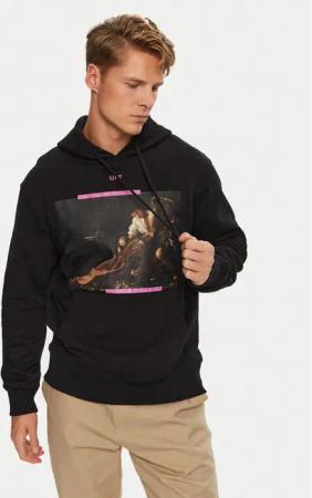Off-White Sweatshirt OMBB097S23FLE0031034 Schwarz Regular Fit