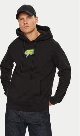 Off-White Sweatshirt OMBB097F22FLE0061070 Schwarz Regular Fit