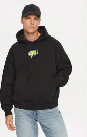 Off-White Sweatshirt OMBB085F22FLE0041070 Schwarz Regular Fit