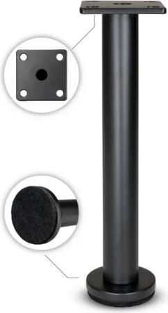 Prima-Online Tischbein Möbelfuß Schwarz Matt 16/18/21cm Möbelbein für Sofa, Bett & Schränke