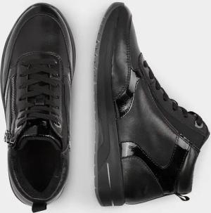 Halbstiefel mit Schnürung und Reißverschluss - schwarz - Gr. 37 von Goldner Fashion