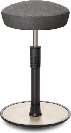 ONGO Bürostuhl Sitz- Stehhocker Free Tall Hutsitz kvadrat Remix Salz&Pfeffer schwarz.