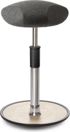 ONGO Bürostuhl Sitz- Stehhocker Free Tall Triangel kvadrat Divina Melange Grau Chrom.