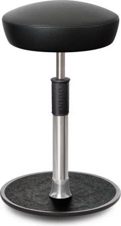ONGO Bürostuhl Sitz- Stehhocker Free Tall Hutsitz Boxmark Leder schwarz chrom /schwa.