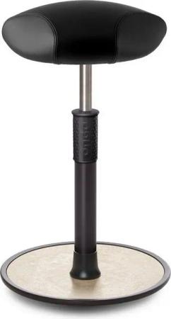 ONGO Bürostuhl Sitz- Stehhocker Free Tall Triangel Boxmark Leder schwarz schwarz /cr.