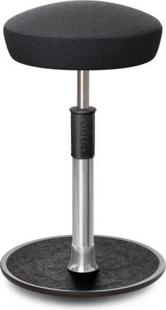 ONGO Bürostuhl Sitz- Stehhocker Free Tall Hutsitz kvadrat Remix Anthrazit chrom /schw