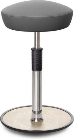 ONGO Bürostuhl Sitz- Stehhocker Free Tall Hutsitz skai Dynactiv Makari 160 Grau Chro.